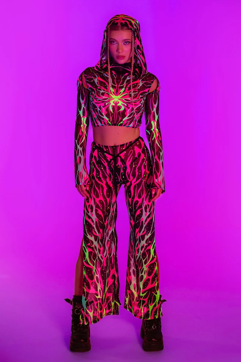 Free Will Hooded Mesh Top