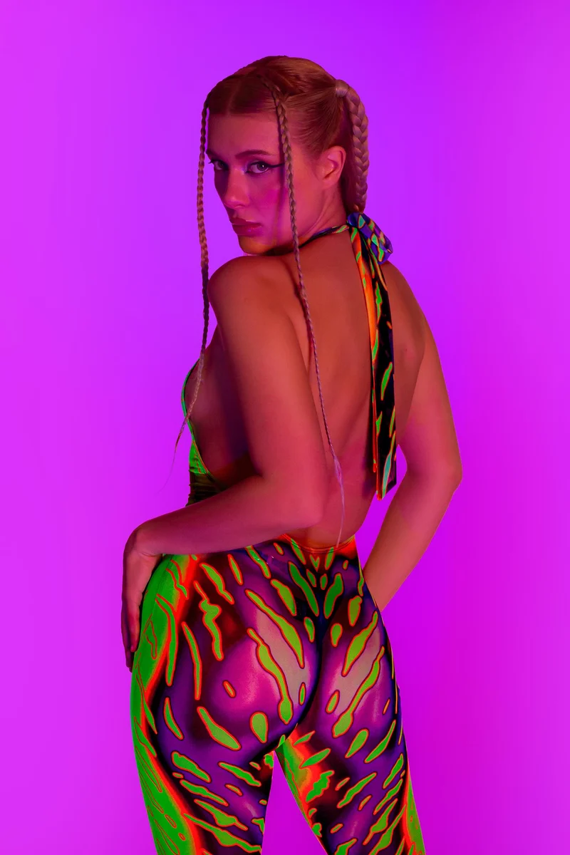 Heightened Instinct Toxic Mesh Halter Romper