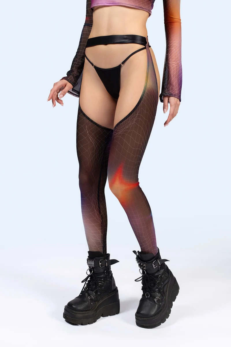 Aura Glow Mesh Chaps