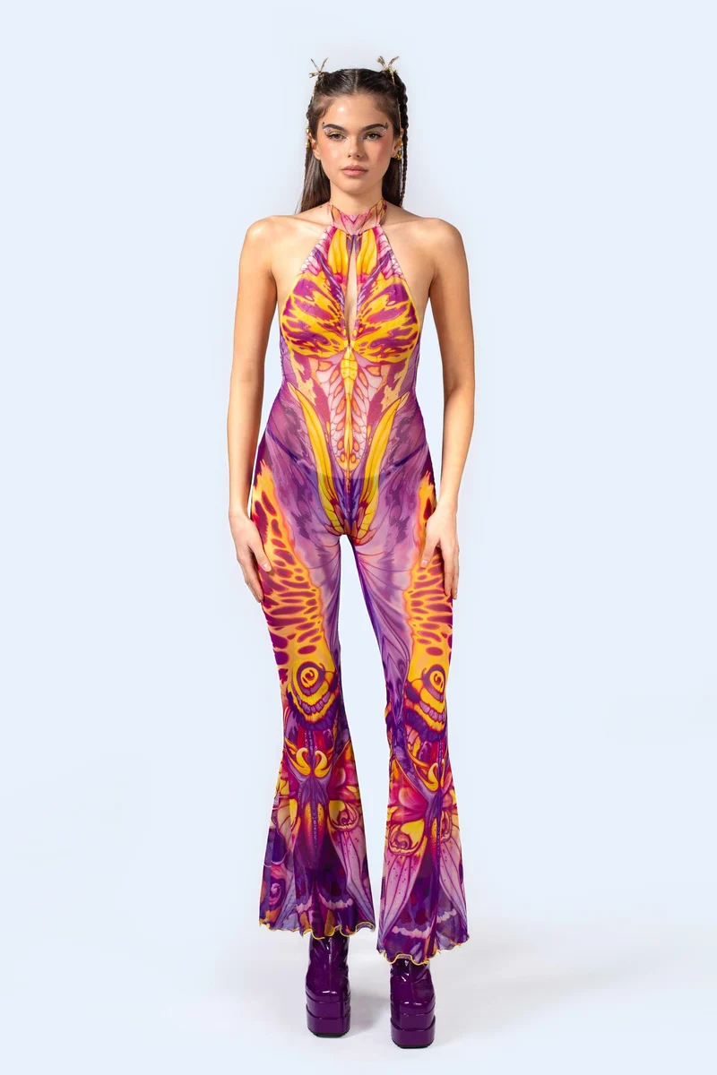Rare Mutation Mesh Halter Romper