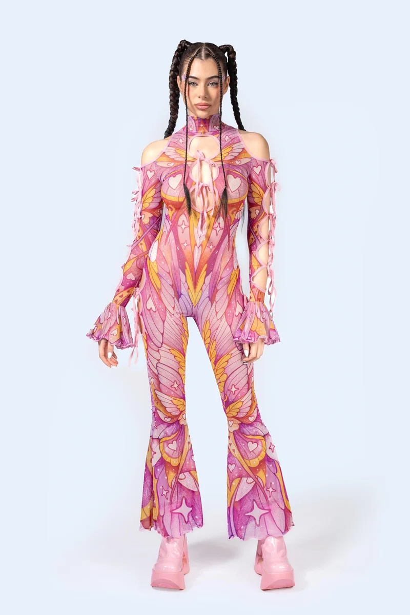 Flirt Alert Ribbon Jumpsuit