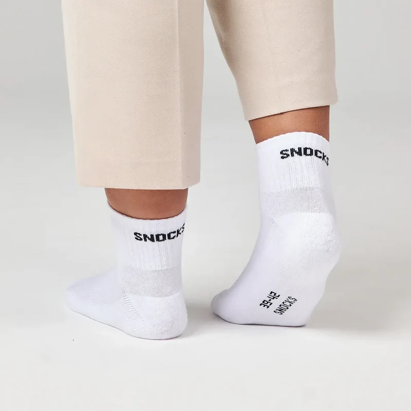 Retro Sneaker Socken | Mix (Schwarz/Weiß) (SNOCKS)