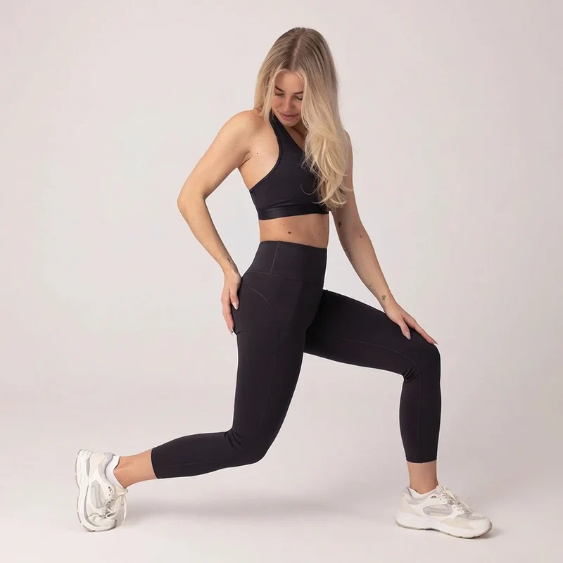 High Waist Leggings 7/8 | Schwarz
