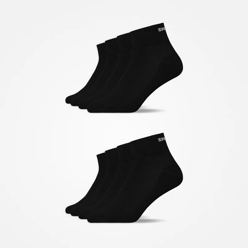 Retro Sneaker Socken | Schwarz (SNOCKS)