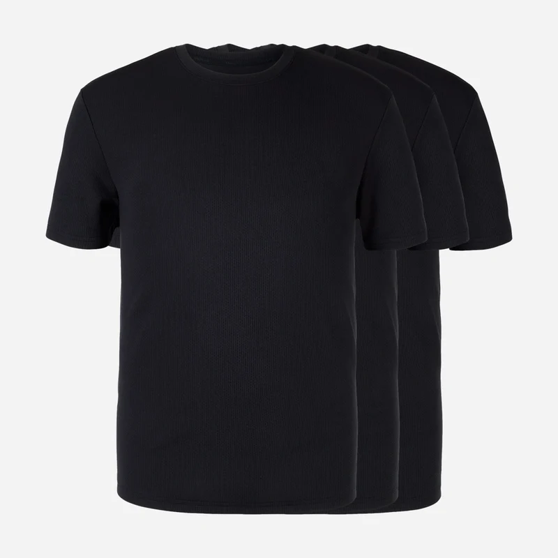 Trainingsshirt Allover Mesh Herren | Schwarz