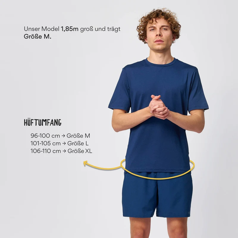 Kurze Sporthose Herren | Dunkelblau
