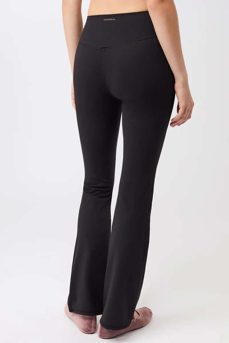 Flared Sports Pant - Black