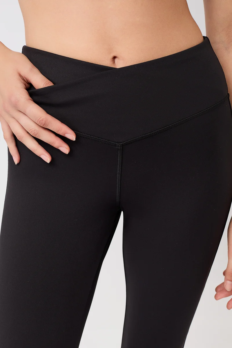 Flared Sports Pant - Black
