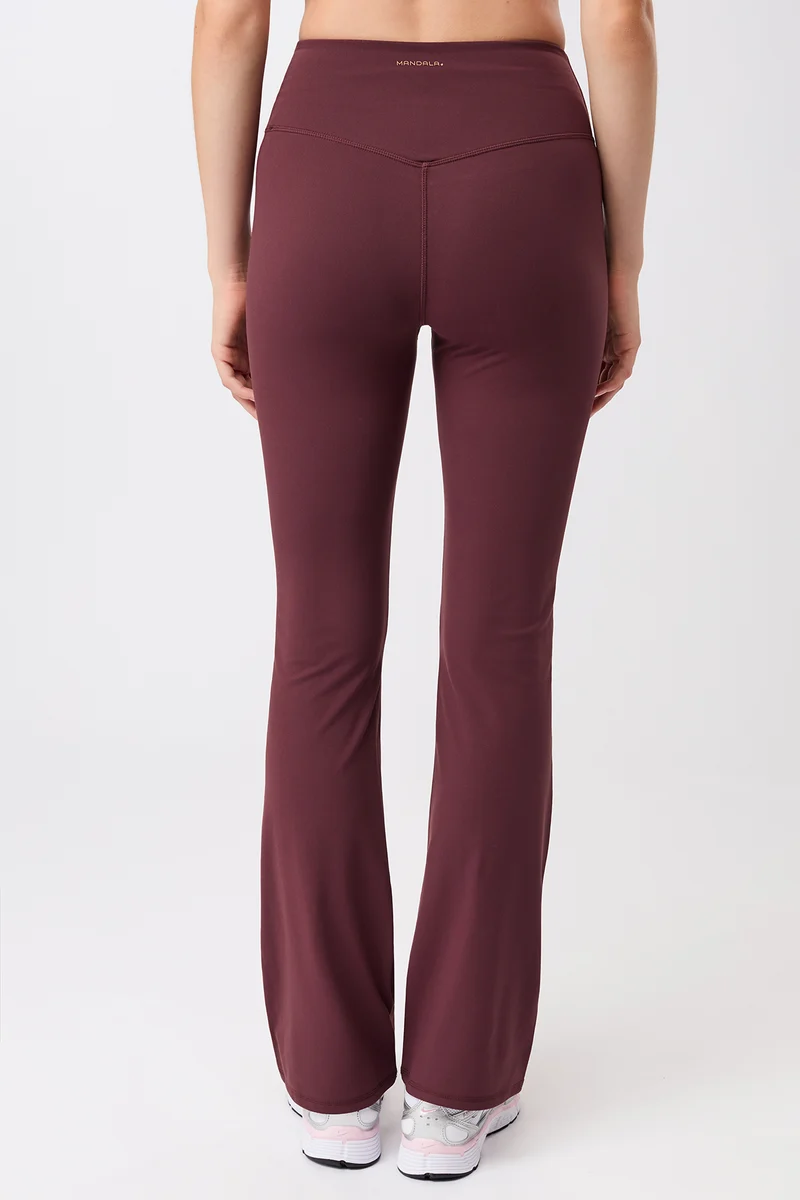 Flared Sports Pant - Ruby
