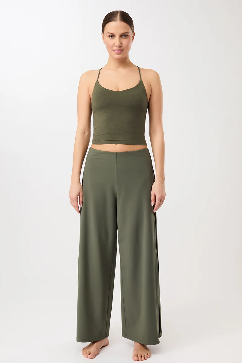Extra Wide Pants - Leaf