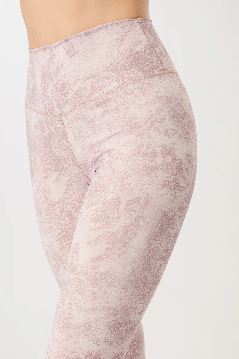 Monoprinted Tights - Mauve