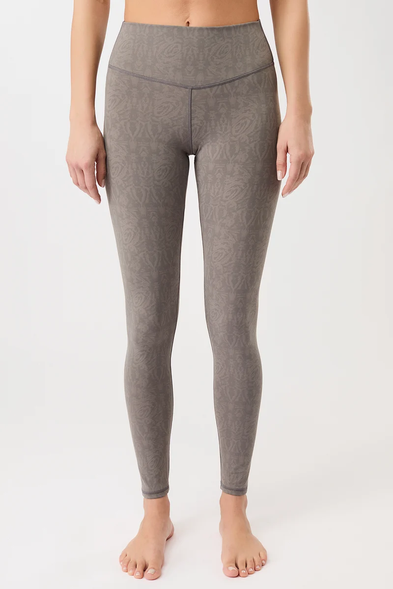 Monoprinted Tights - Grey