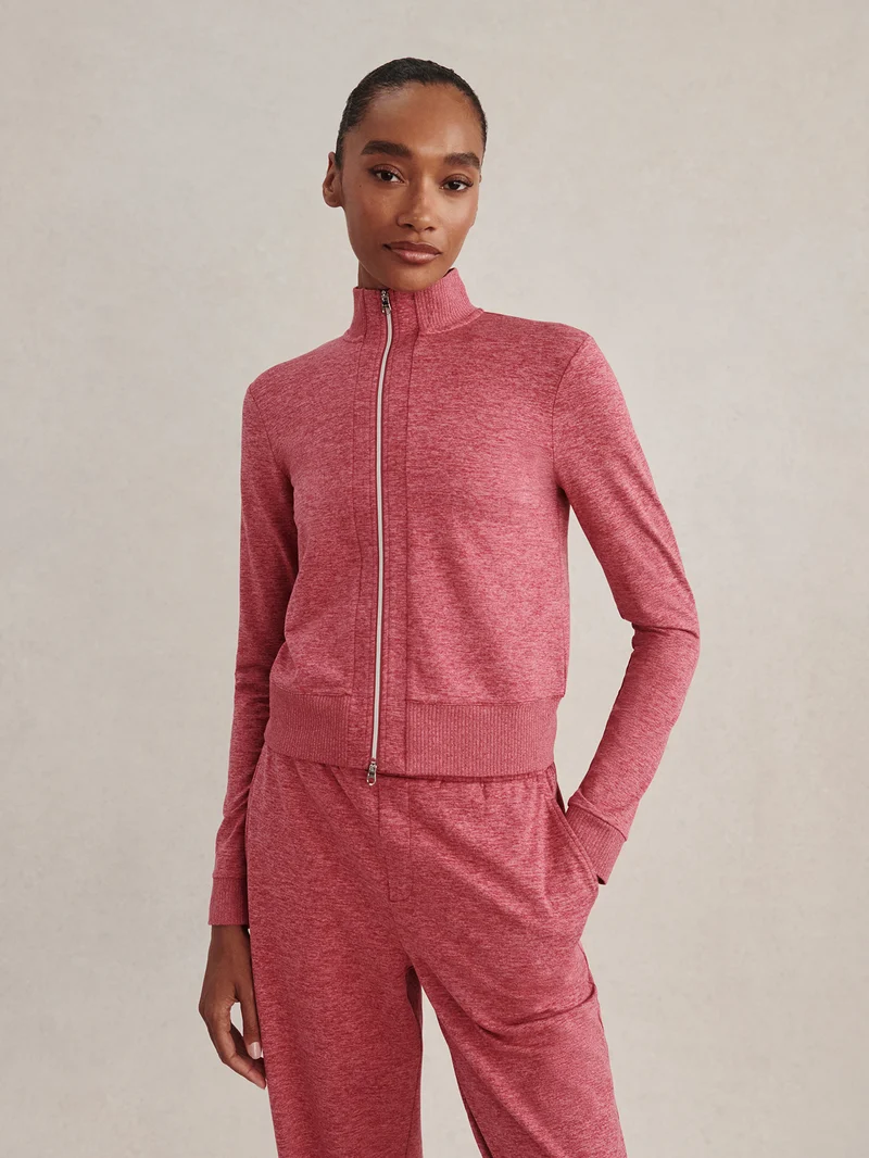 Rufus Cropped Zip Through Sweat