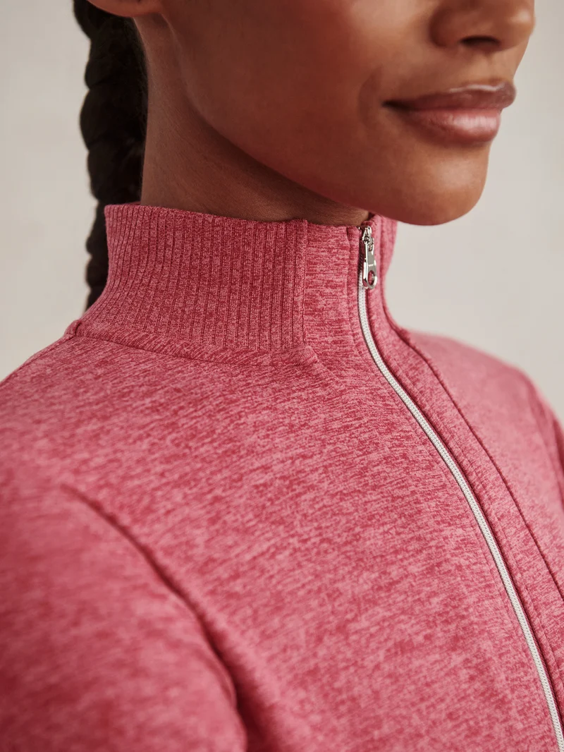 Rufus Cropped Zip Through Sweat