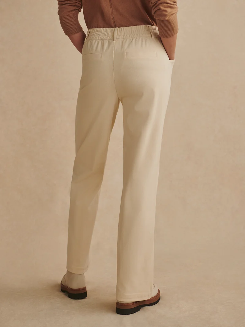 Stretch Needle Cord Straight Leg Trouser Regular