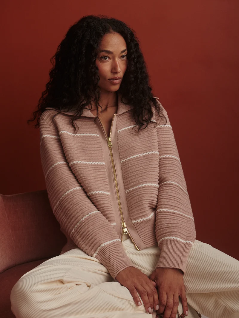 Melwen Zip Through Knit Jacket