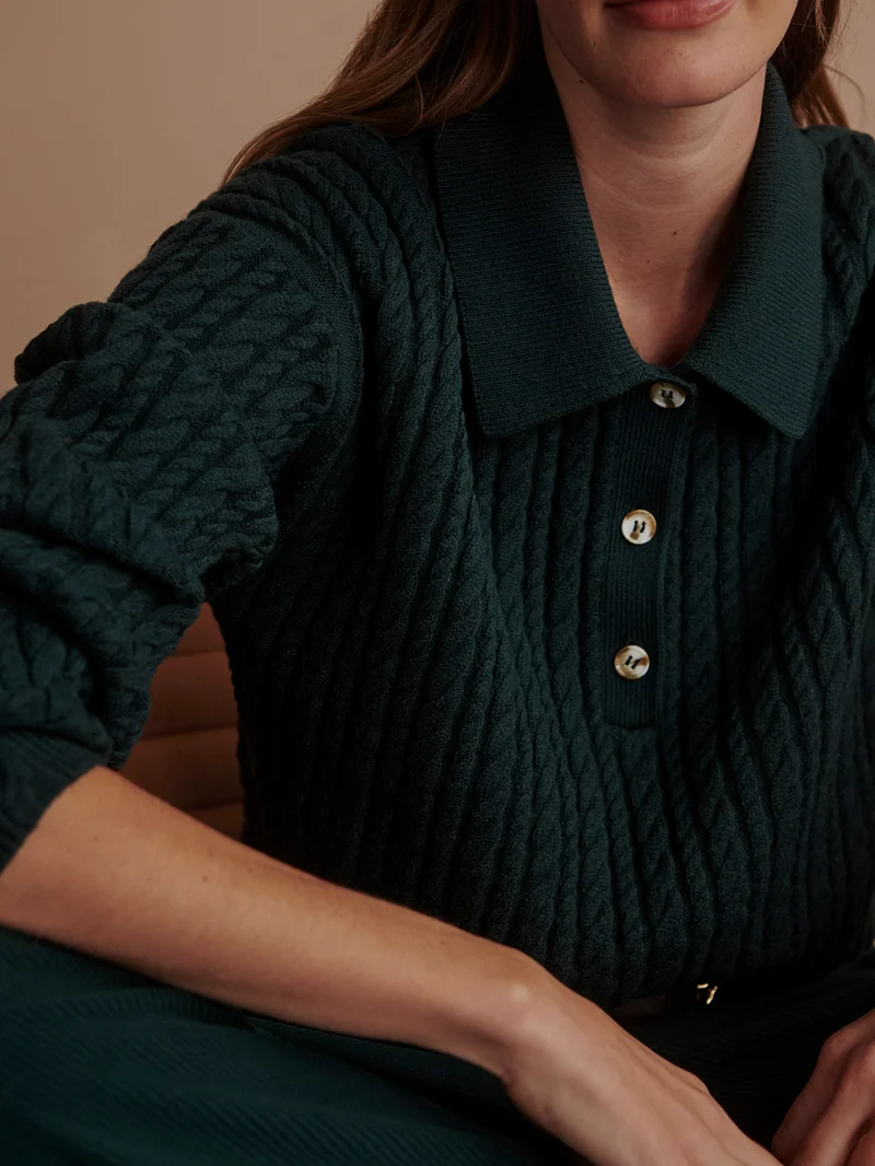 Dottie Polo Knit Sweater