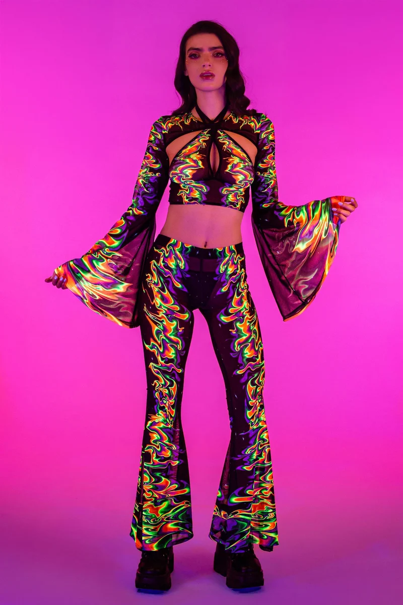 Aura Flow Criss Cross Top And Shrug