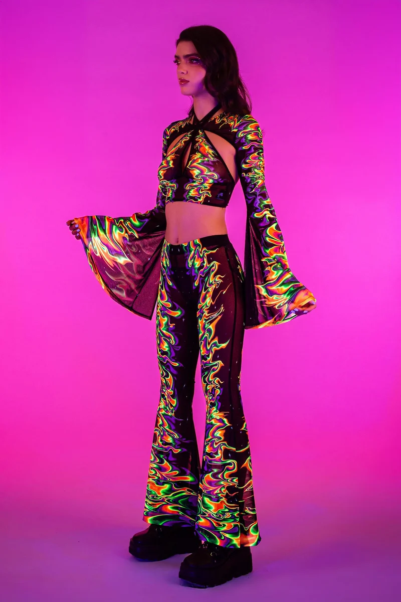 Aura Flow Criss Cross Top And Shrug