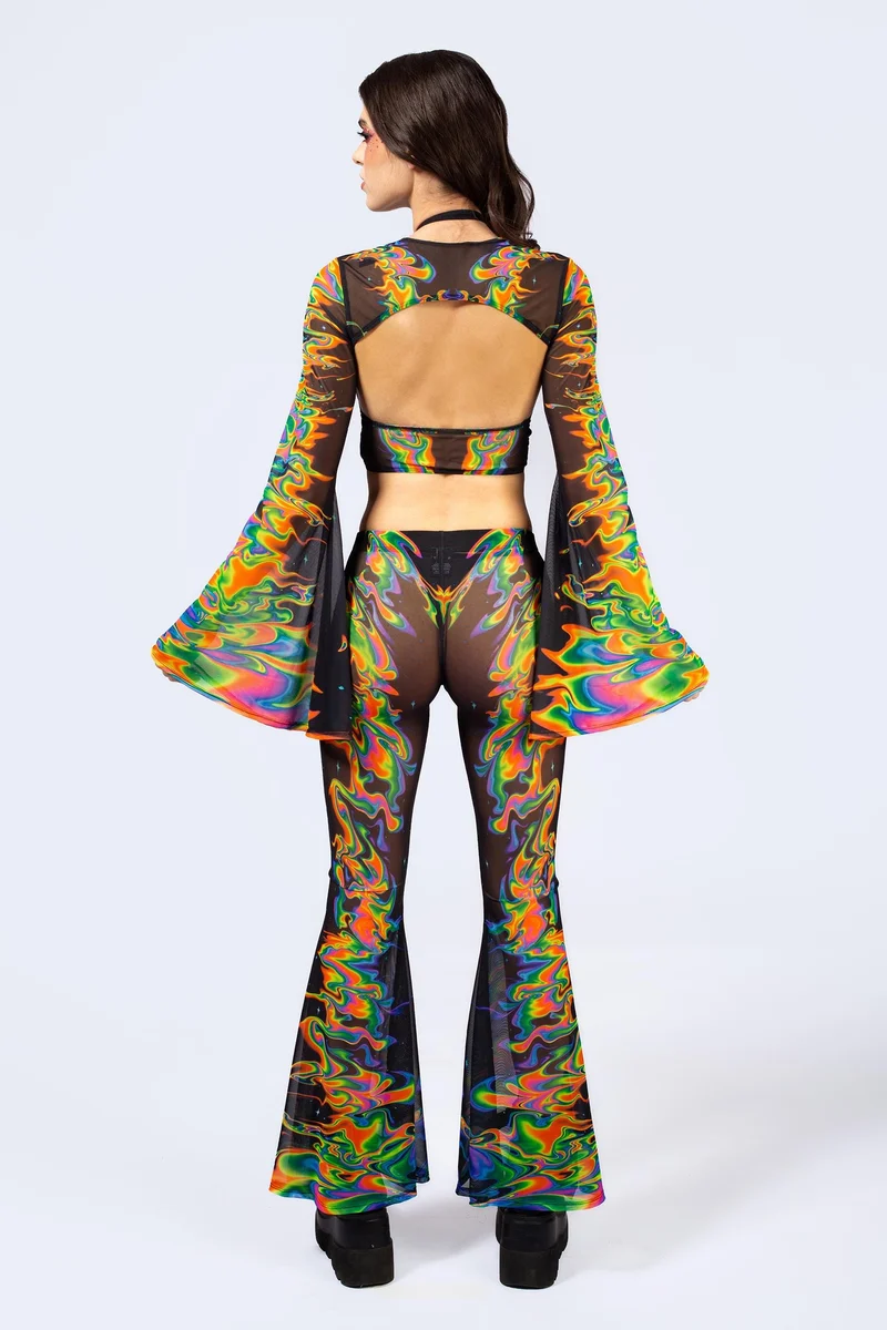 Aura Flow Criss Cross Top And Shrug