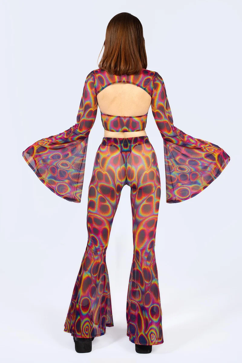 Peak Spot Criss Cross Top And Shrug