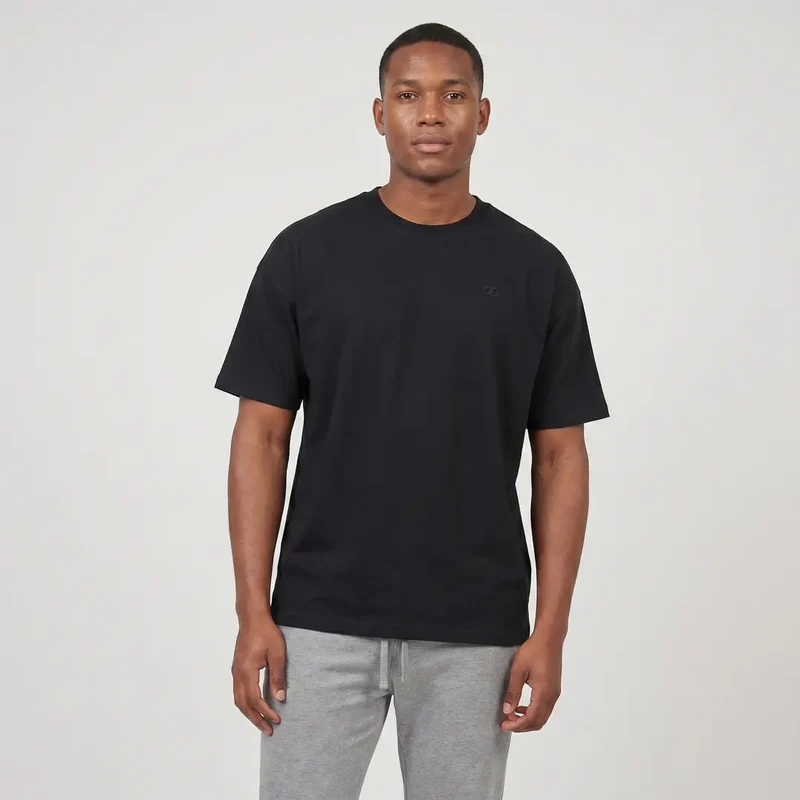 Oversized T-Shirt Herren | Schwarz