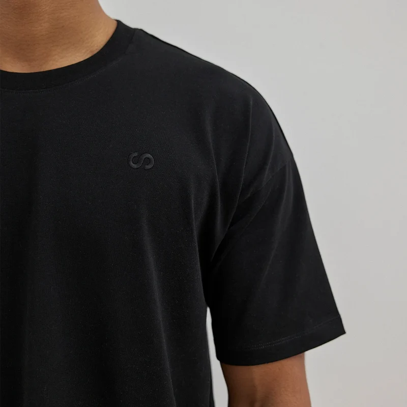 Oversized T-Shirt Herren | Schwarz