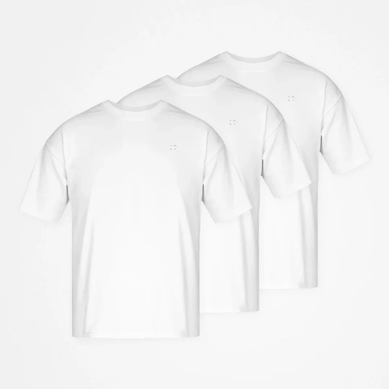 Oversized T-Shirt Herren | Weiß