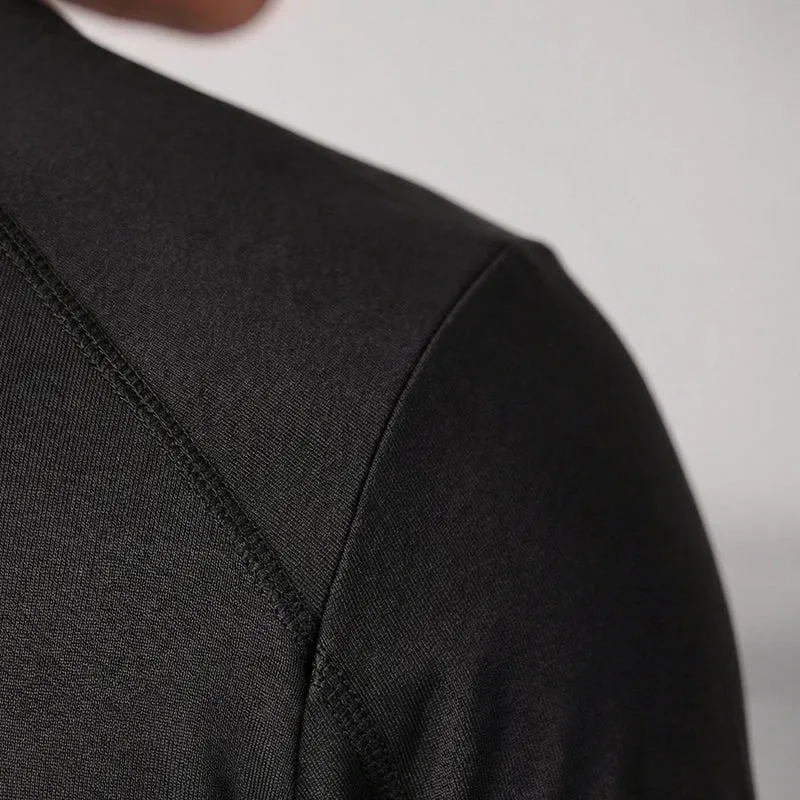 Laufshirt langarm Herren | Schwarz
