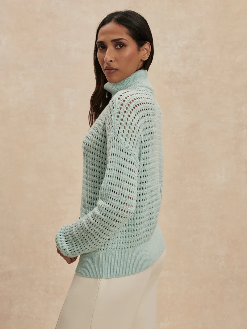 Emeri Half Zip Knit Sweater