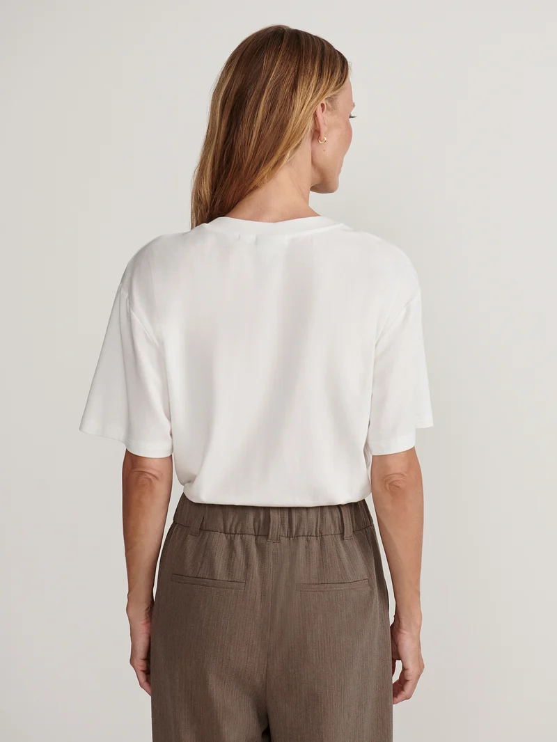 Textured Pinstripe Pleated Wide Leg Trouser Long