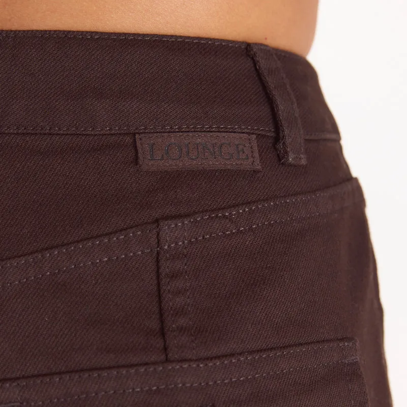Denim Gerade-Jeans - Schokolade