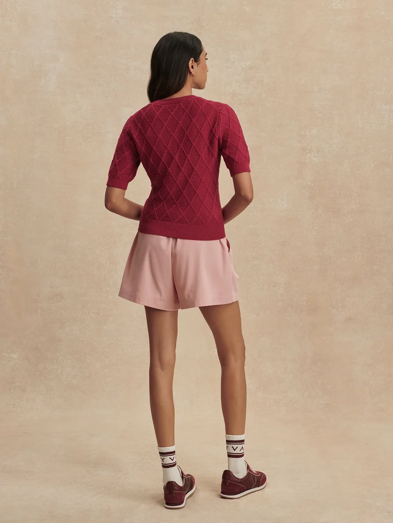 Merryn Diamond Knit Top