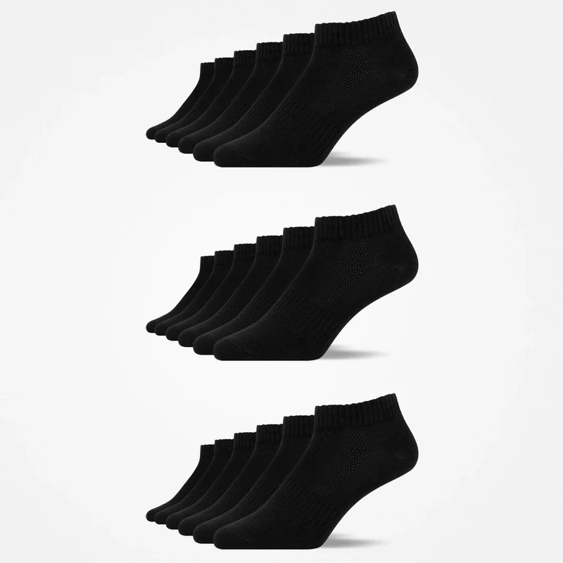Quarter Socken | Schwarz