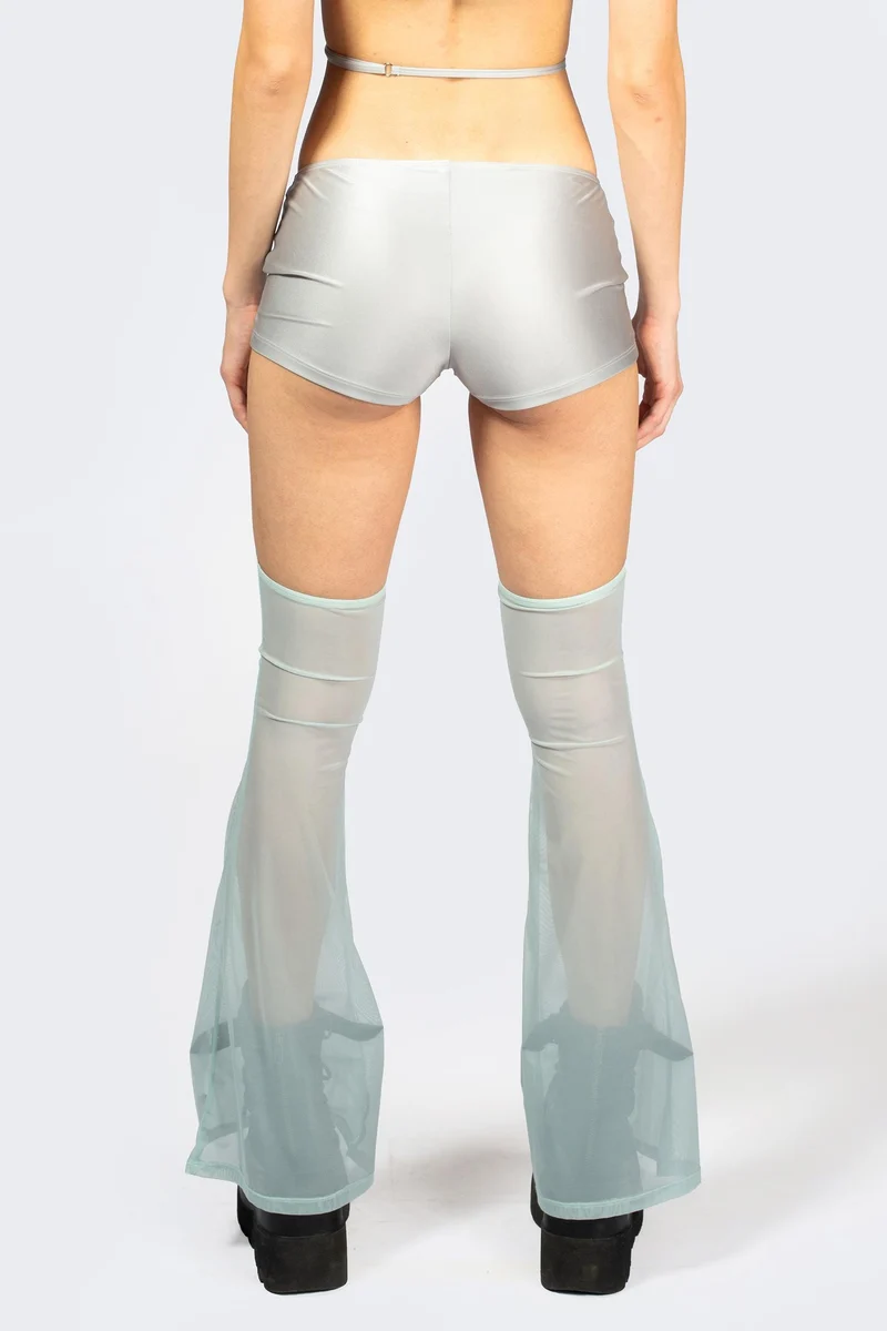 Entwined In Grey Top and Shorts with Chaps Set