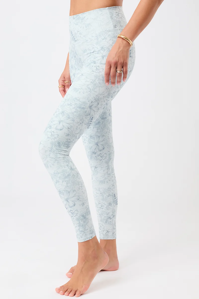Monoprinted Tights - Blu Mirage
