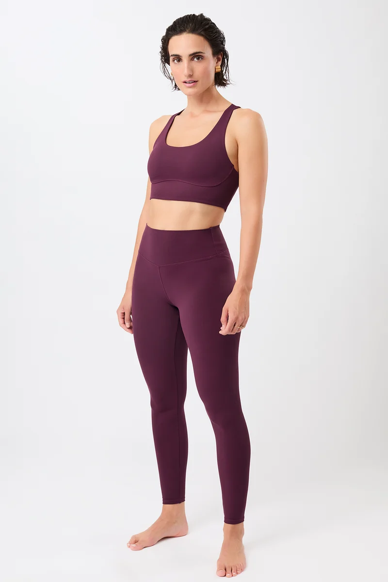 Monoprinted Tights - Print Bordeaux