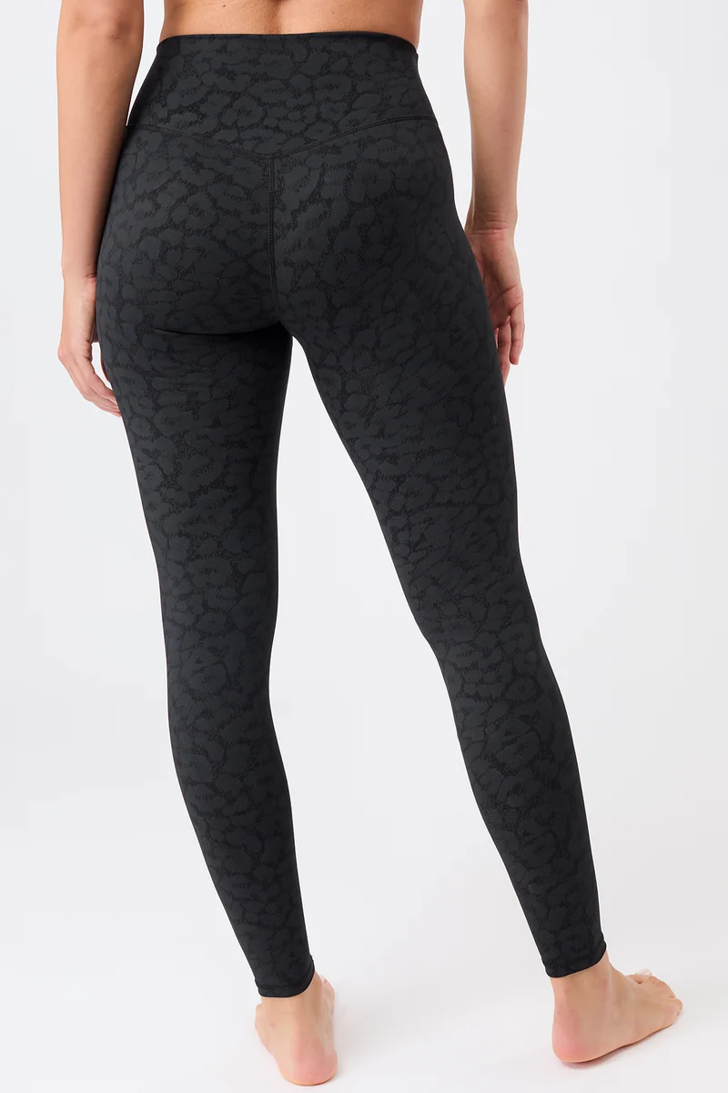 Monoprinted Tights - Leo Black