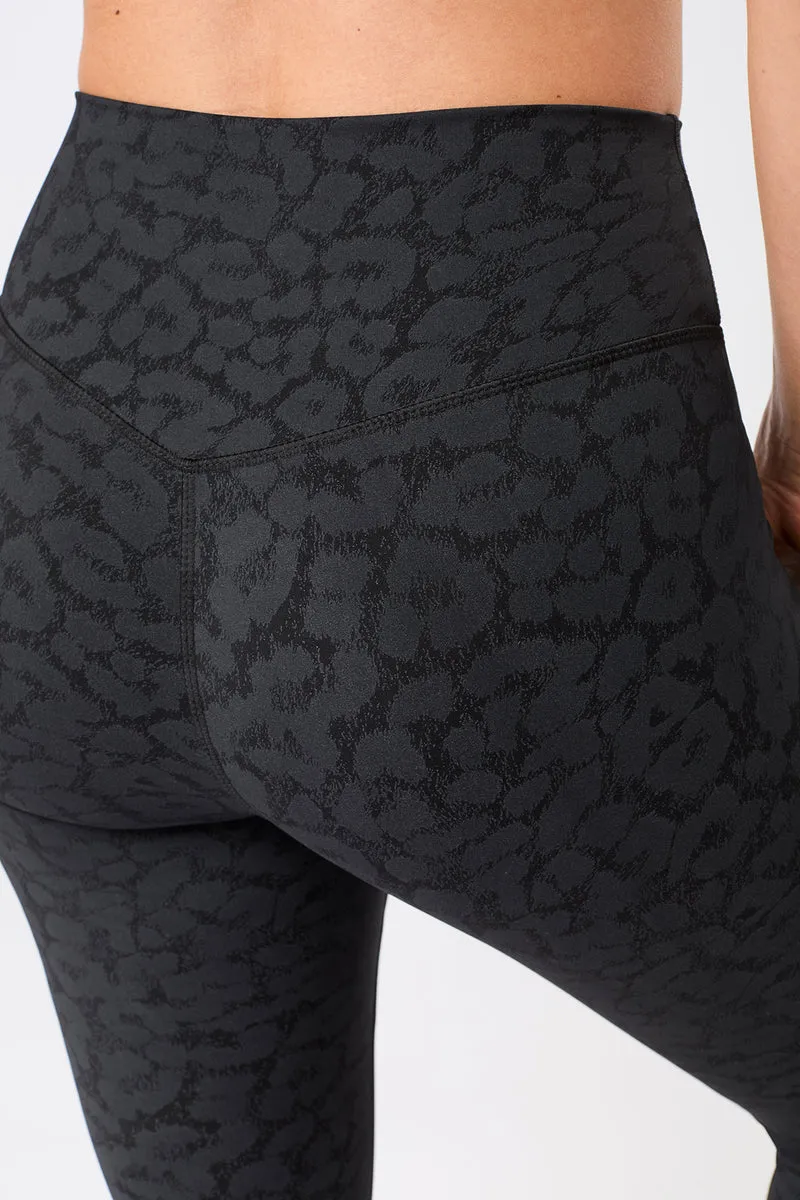 Monoprinted Tights - Leo Black