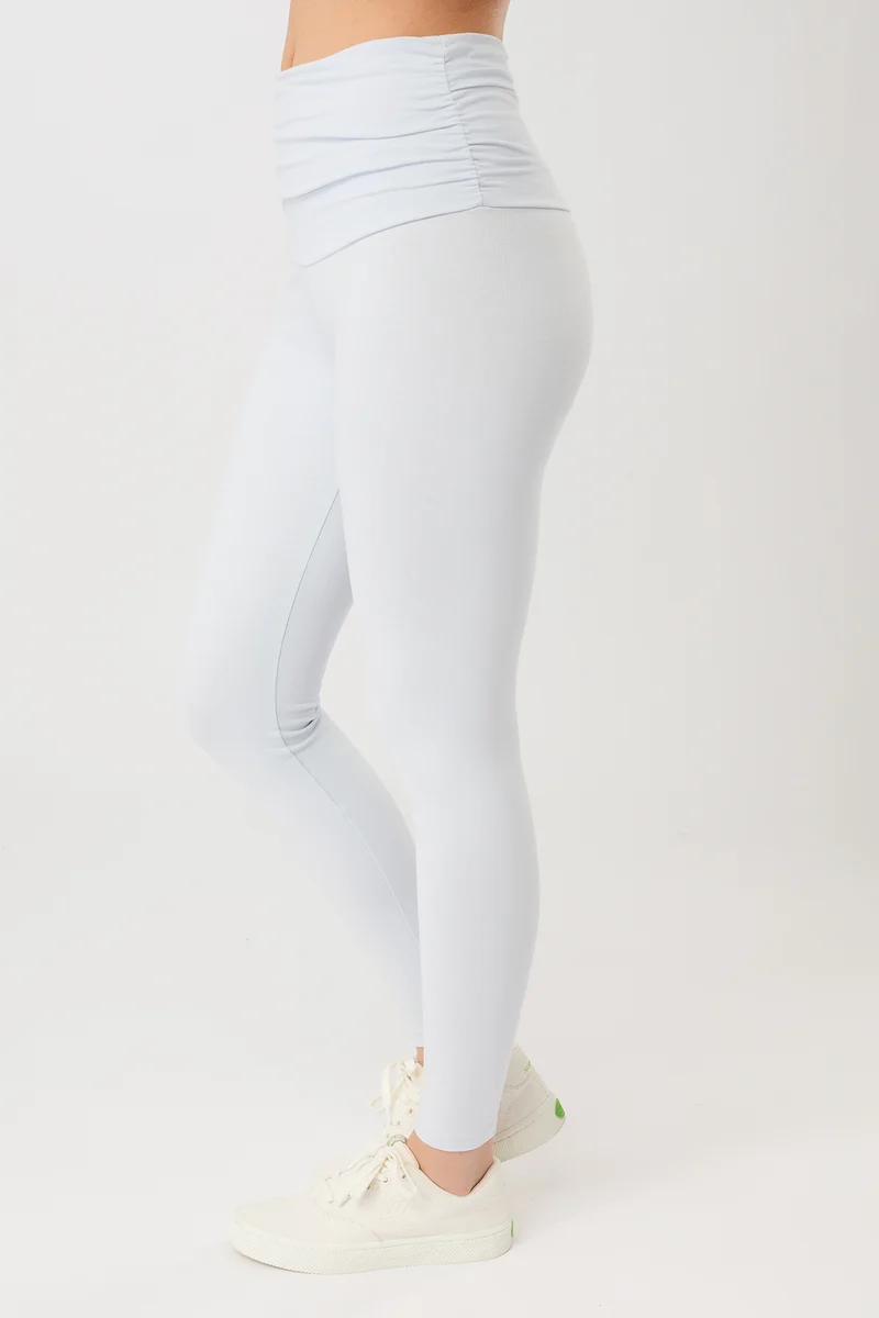 Pilates Tights - Baby Blue, GOTS