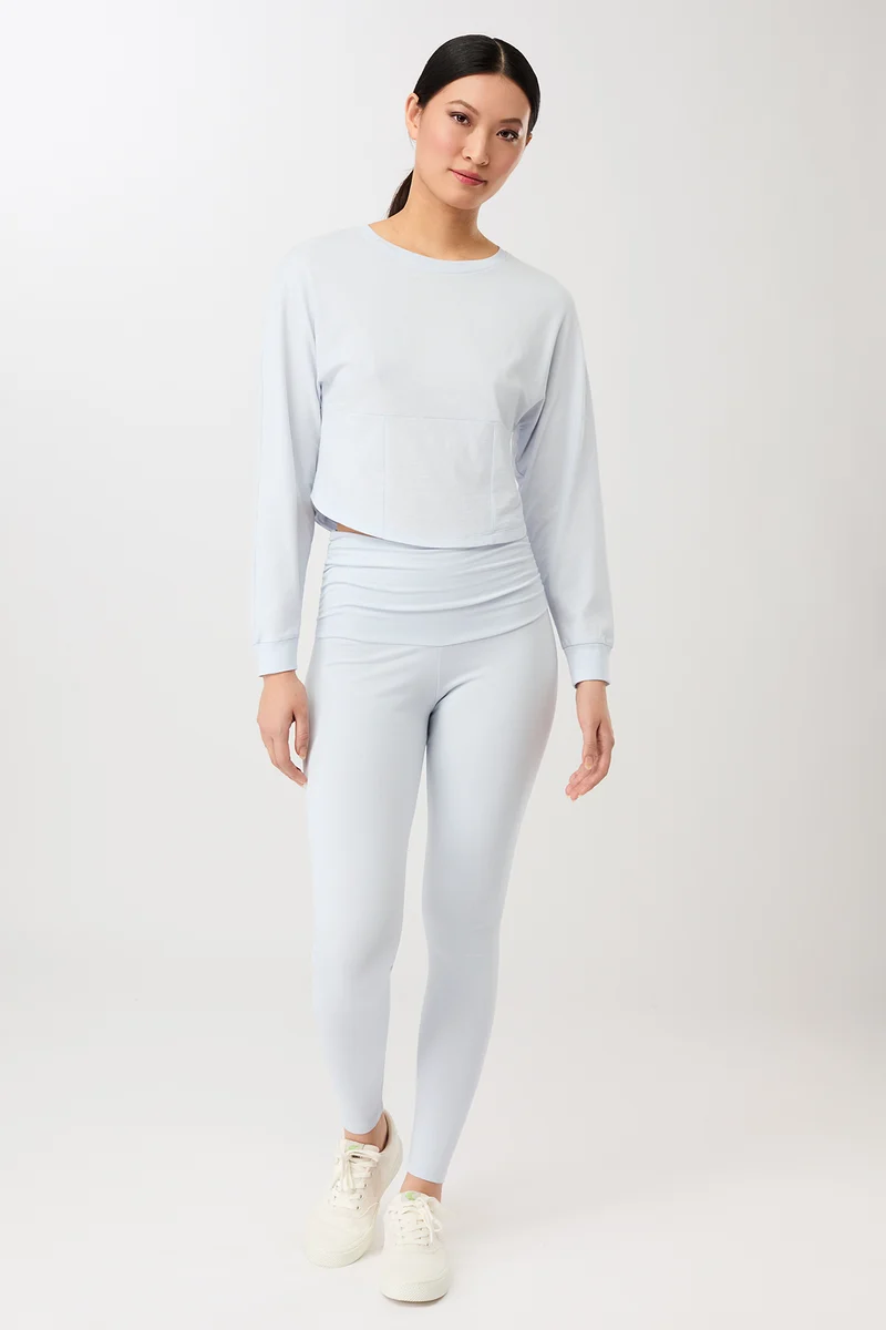 Pilates Tights - Baby Blue, GOTS