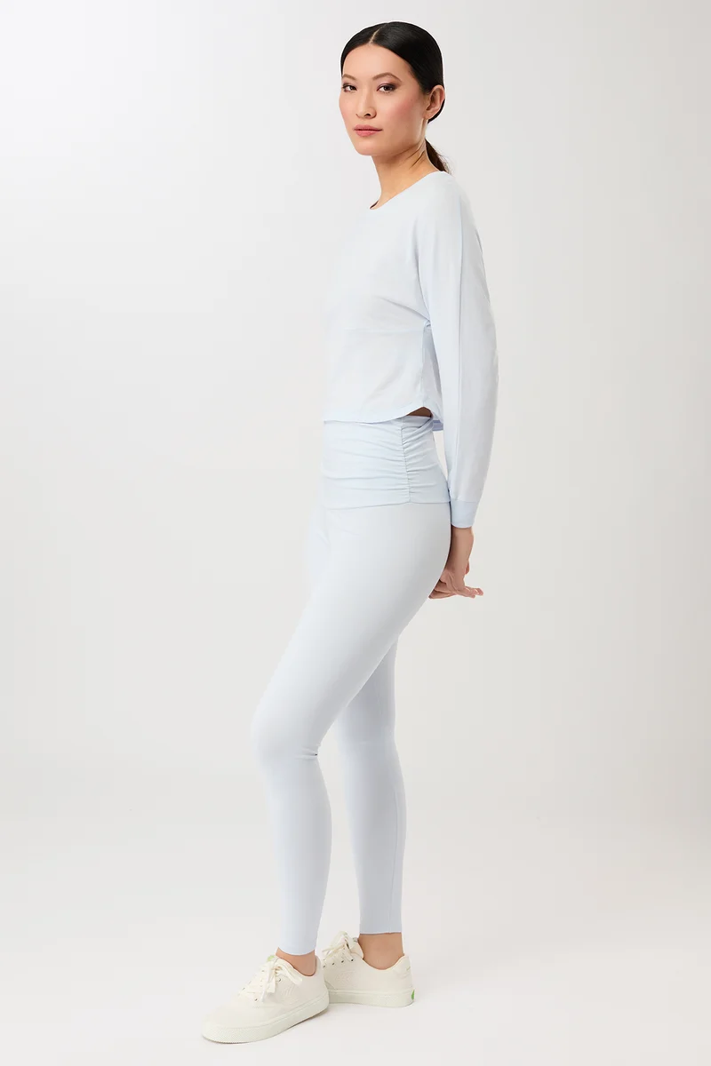 Pilates Tights - Baby Blue, GOTS