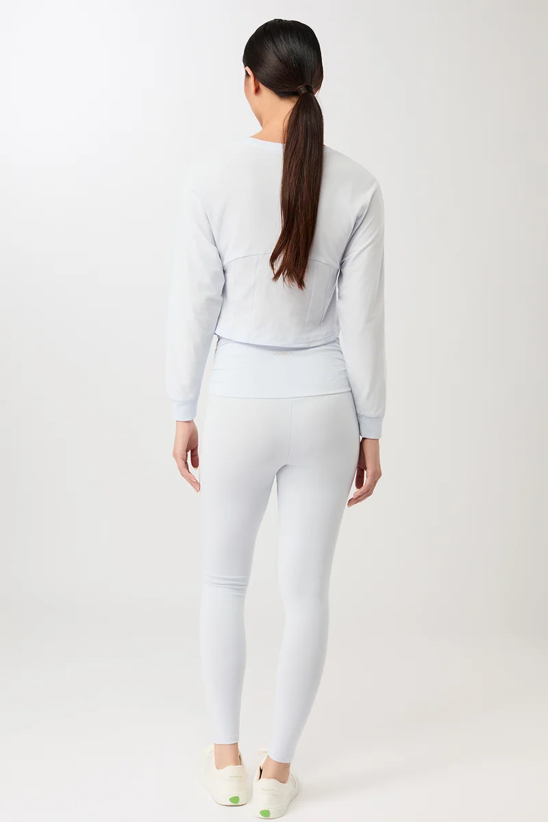 Pilates Tights - Baby Blue, GOTS