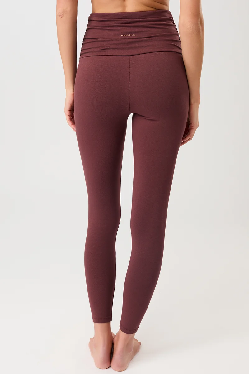Pilates Tights - Rosewood, GOTS
