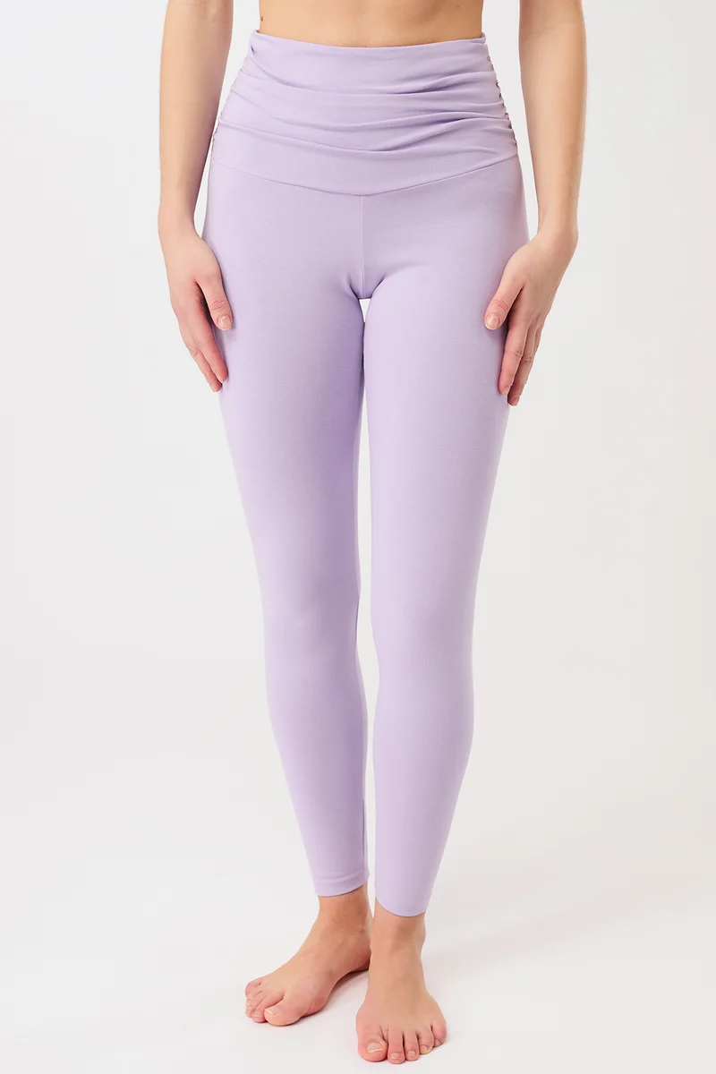 Pilates Tights - Violet, GOTS