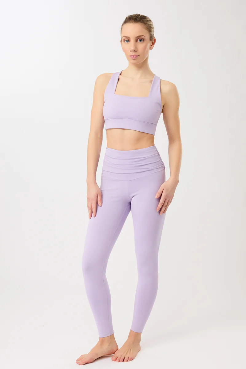 Pilates Tights - Violet, GOTS
