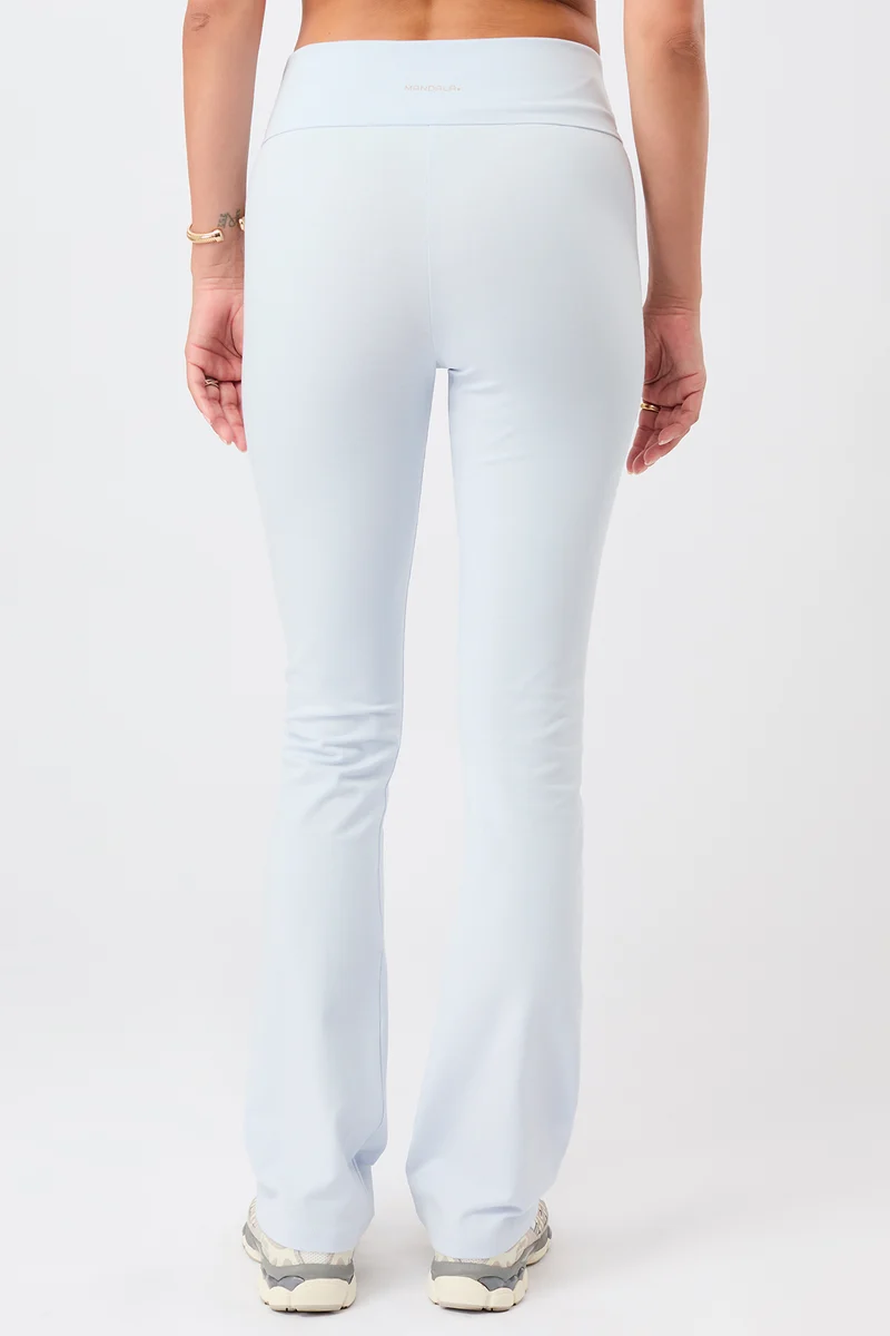 Legging Roll-Down Flared - Baby Blue, GOTS