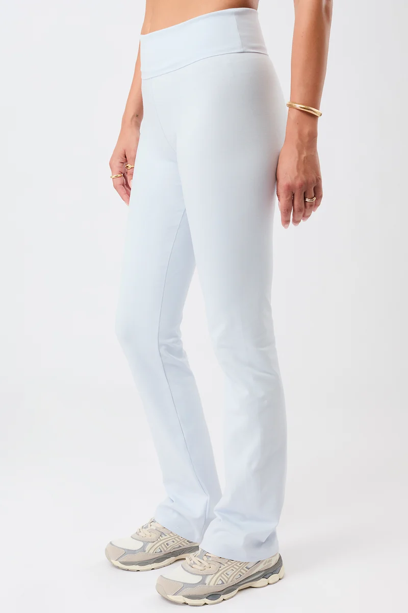 Legging Roll-Down Flared - Baby Blue, GOTS