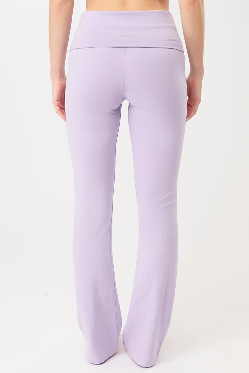 Legging Roll-Down Flared - Violet, GOTS