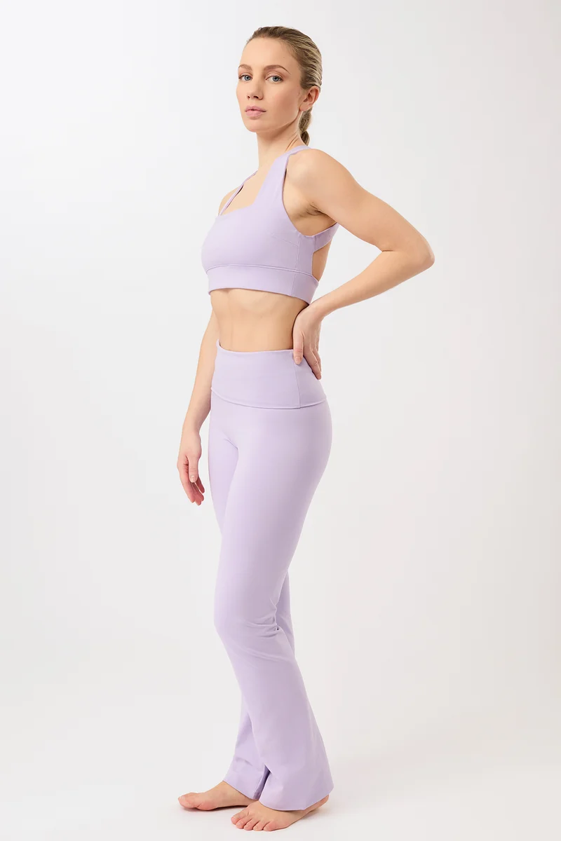 Legging Roll-Down Flared - Violet, GOTS